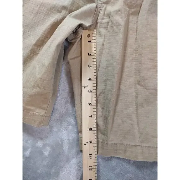 Weatherproof Chino Shorts Mens 36 Khaki Ripstop Outdoor Golf Pickleball Tennis - Picture 8 of 10